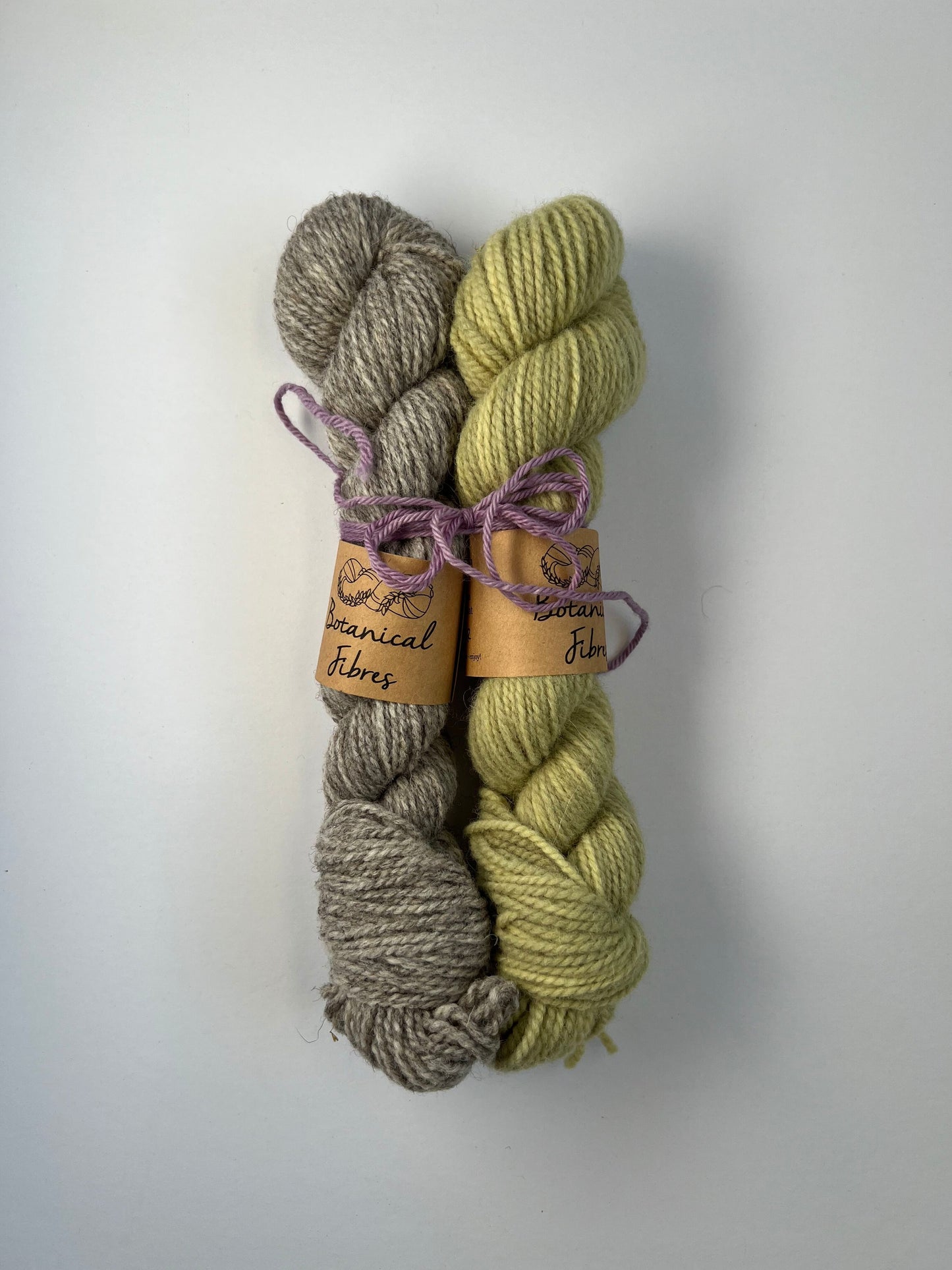 Mitred Mittens Kit - Forest Floor + Natural Grey