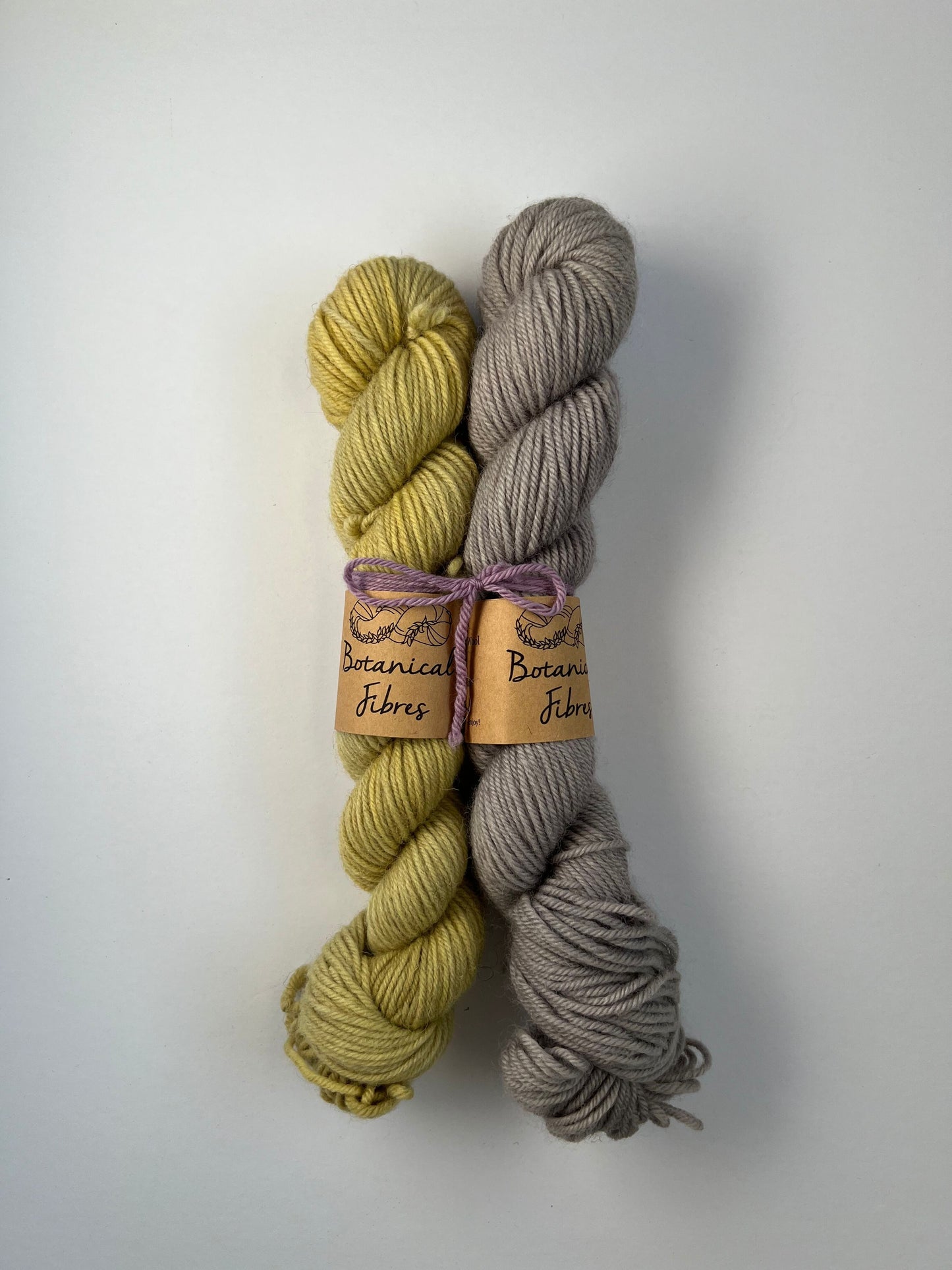 Mitred Mittens Kit - Logwood/Iron + Marigold/Iron